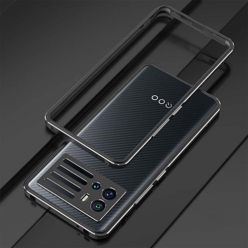 Luxury Aluminum Metal Frame Cover Case A01 for Vivo iQOO 9 5G Black