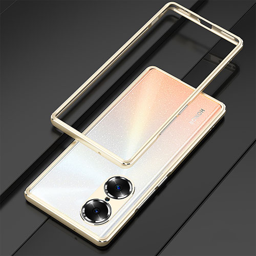 Luxury Aluminum Metal Frame Cover Case for Huawei Honor 60 5G Gold