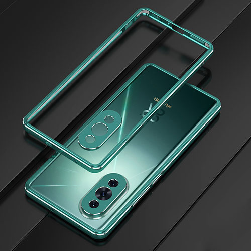 Luxury Aluminum Metal Frame Cover Case for Huawei Nova 10 Green