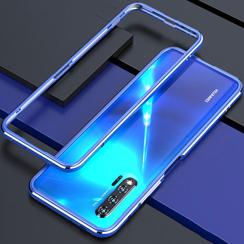 Luxury Aluminum Metal Frame Cover Case for Huawei Nova 6 5G Blue