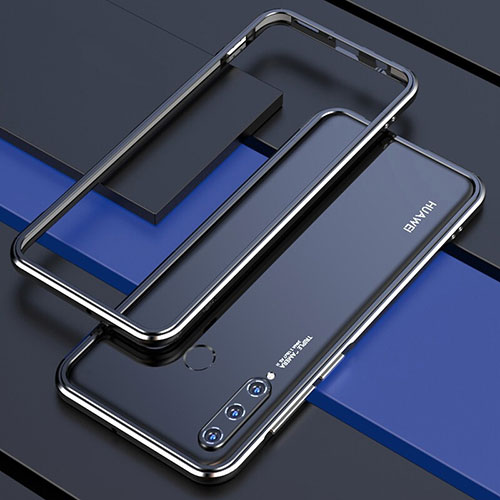 Luxury Aluminum Metal Frame Cover Case for Huawei P30 Lite XL Black