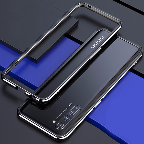 Luxury Aluminum Metal Frame Cover Case for Oppo K7 5G Black