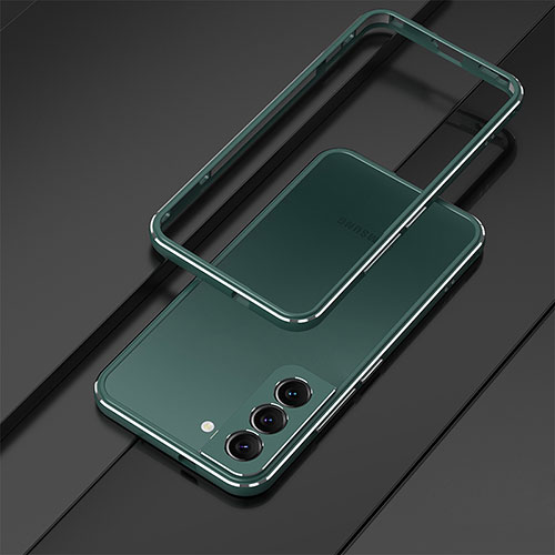 Luxury Aluminum Metal Frame Cover Case for Samsung Galaxy S24 Plus 5G Green