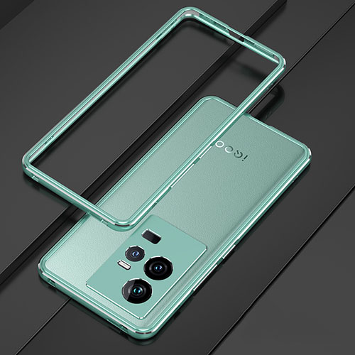 Luxury Aluminum Metal Frame Cover Case for Vivo iQOO 11 5G Green