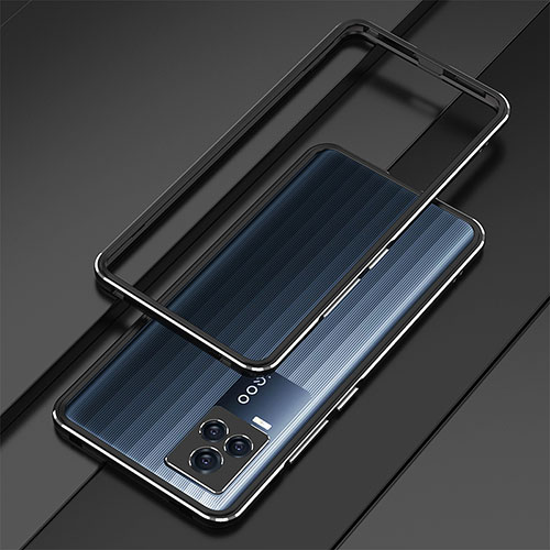 Luxury Aluminum Metal Frame Cover Case for Vivo iQOO 7 5G Black