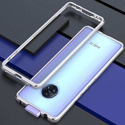 Luxury Aluminum Metal Frame Cover Case for Vivo Nex 3S Silver