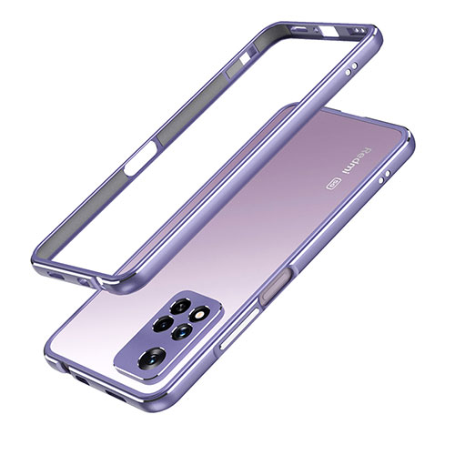 Luxury Aluminum Metal Frame Cover Case for Xiaomi Mi 11i 5G (2022) Clove Purple