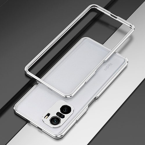 Luxury Aluminum Metal Frame Cover Case for Xiaomi Mi 11X 5G Silver