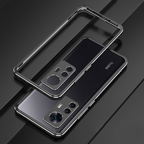 Luxury Aluminum Metal Frame Cover Case for Xiaomi Mi 12T 5G Black