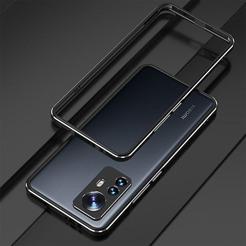 Luxury Aluminum Metal Frame Cover Case for Xiaomi Mi 12X 5G Black