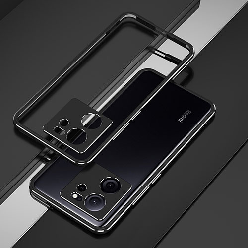 Luxury Aluminum Metal Frame Cover Case for Xiaomi Mi 13T 5G Black