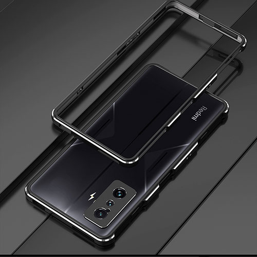 Luxury Aluminum Metal Frame Cover Case for Xiaomi Redmi K50 Gaming AMG F1 5G Black