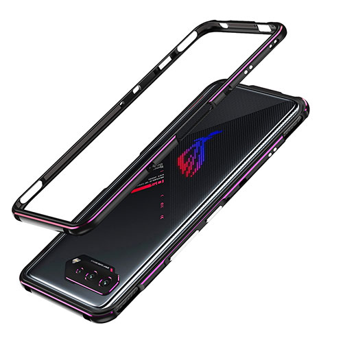 Luxury Aluminum Metal Frame Cover Case JZ1 for Asus ROG Phone 5 Ultimate Purple