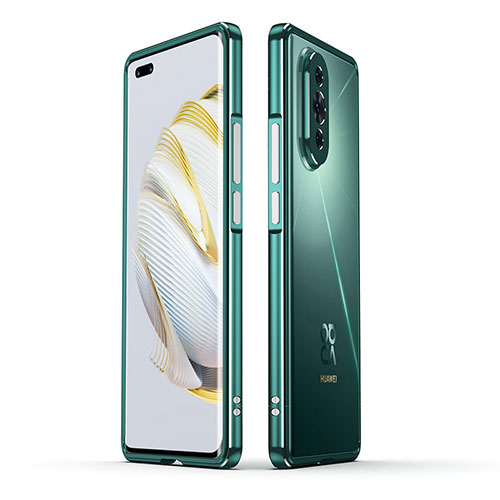 Luxury Aluminum Metal Frame Cover Case JZ1 for Huawei Nova 10 Pro Green