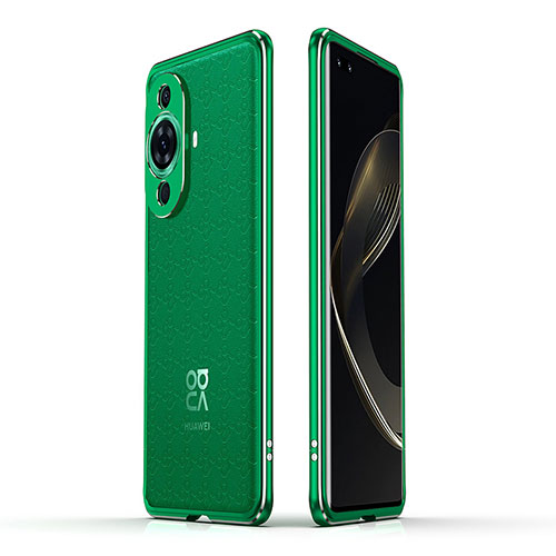 Luxury Aluminum Metal Frame Cover Case JZ1 for Huawei Nova 11 Ultra Green