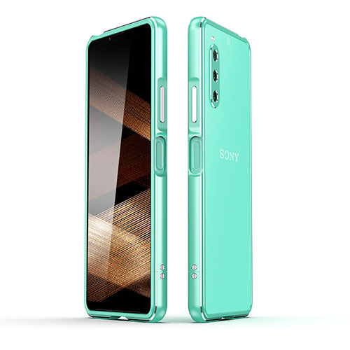 Luxury Aluminum Metal Frame Cover Case JZ1 for Sony Xperia 10 V Green