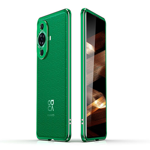 Luxury Aluminum Metal Frame Cover Case JZ2 for Huawei Nova 11 Ultra Green