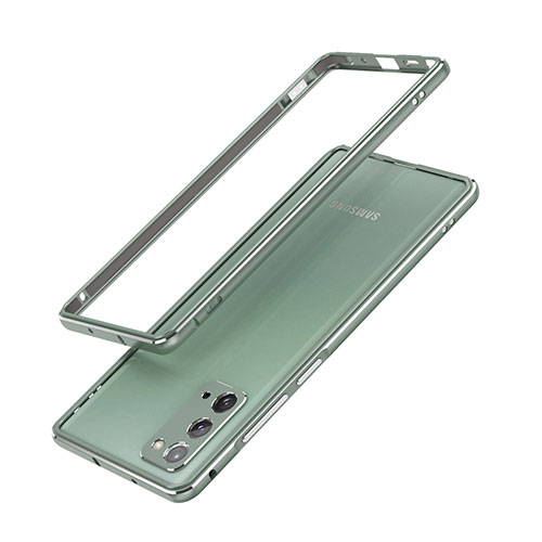 Luxury Aluminum Metal Frame Cover Case N03 for Samsung Galaxy Note 20 5G Green