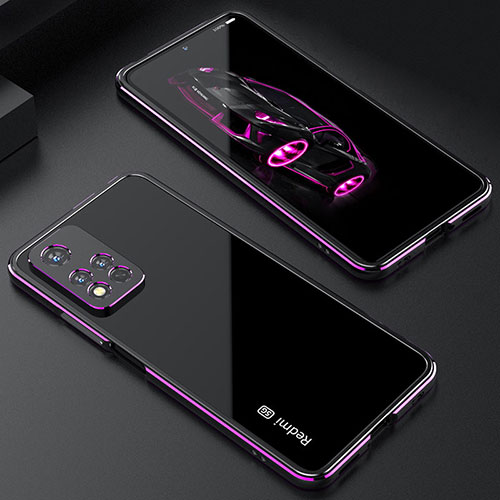 Luxury Aluminum Metal Frame Cover Case S01 for Xiaomi Mi 11i 5G (2022) Purple
