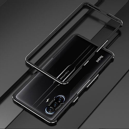 Luxury Aluminum Metal Frame Cover Case S01 for Xiaomi Poco F3 GT 5G Black