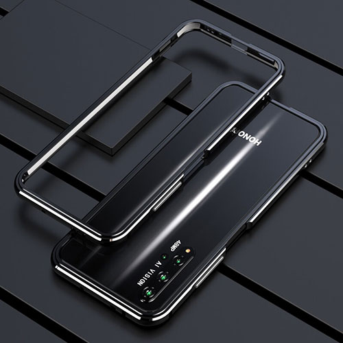 Luxury Aluminum Metal Frame Cover Case T01 for Huawei Honor 20 Black