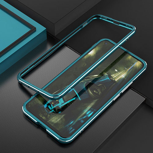 Luxury Aluminum Metal Frame Cover Case T02 for Huawei P40 Lite 5G Green