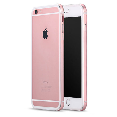 Luxury Aluminum Metal Frame Cover for Apple iPhone 6 Plus Rose Gold