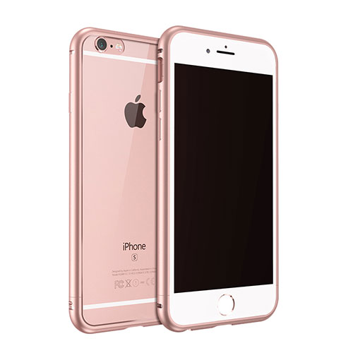 Luxury Aluminum Metal Frame Cover for Apple iPhone 6S Plus Rose Gold