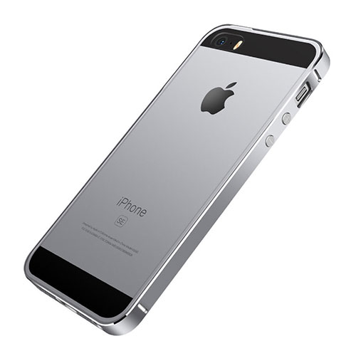 Luxury Aluminum Metal Frame Cover for Apple iPhone SE Gray