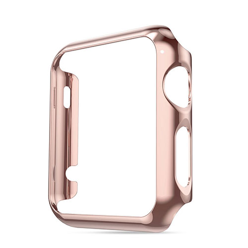 Luxury Aluminum Metal Frame Cover for Apple iWatch 3 38mm Pink