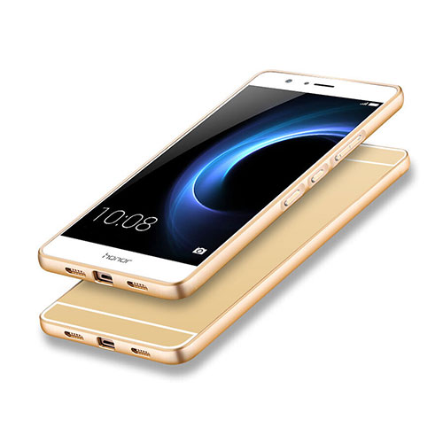 Luxury Aluminum Metal Frame Cover for Huawei Honor V8 Gold