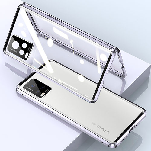 Luxury Aluminum Metal Frame Mirror Cover Case 360 Degrees for Vivo