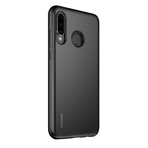 Luxury Aluminum Metal Frame Mirror Cover Case 360 Degrees M01 for Huawei P30 Lite XL Black