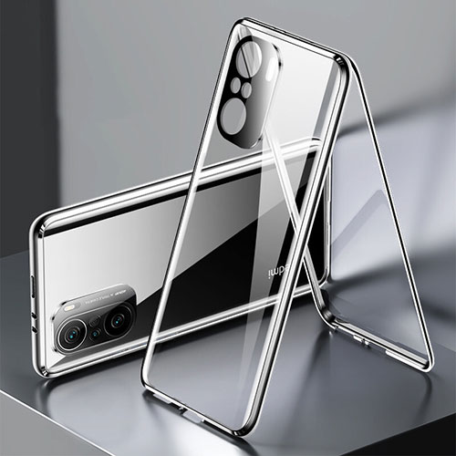 Luxury Aluminum Metal Frame Mirror Cover Case 360 Degrees P01 for Xiaomi Mi 11X 5G Black