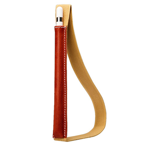 Luxury Leather Holder Elastic Detachable Cover P01 for Apple Pencil Apple iPad Pro 10.5 Red