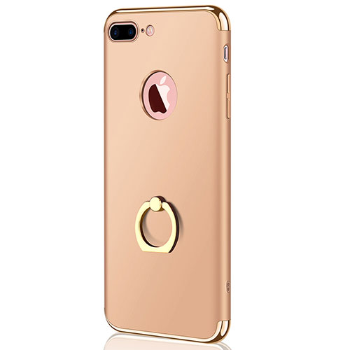 Luxury Metal Frame and Plastic Back Case F04 for Apple iPhone 7 Plus Gold