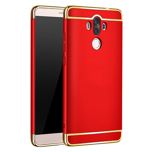 Luxury Metal Frame and Plastic Back Case for Huawei Mate 9 Red