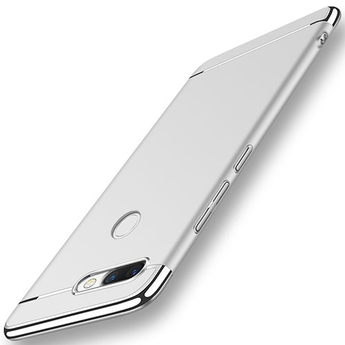 Luxury Metal Frame and Plastic Back Case for Huawei Nova 2 Plus Silver