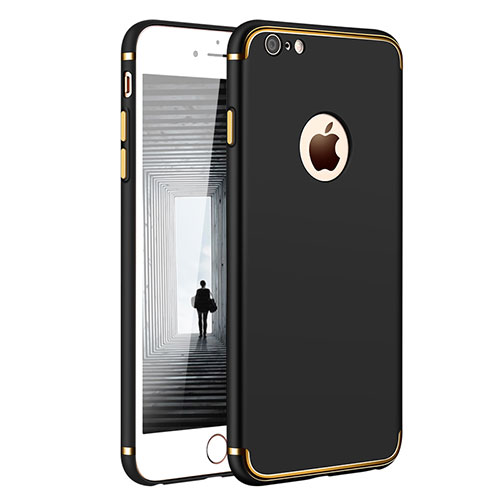 Luxury Metal Frame and Plastic Back Case M02 for Apple iPhone 6 Black