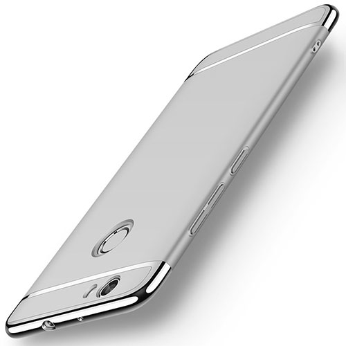 Luxury Metal Frame and Plastic Back Case M02 for Huawei Nova Silver