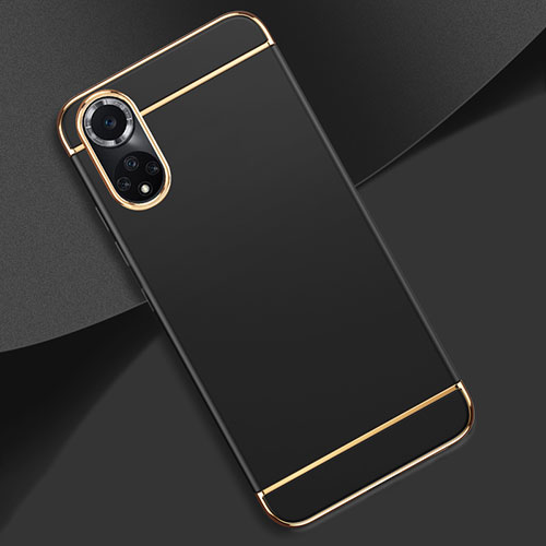 Luxury Metal Frame and Plastic Back Cover Case for Huawei Honor 50 Pro 5G Black