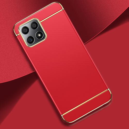 Luxury Metal Frame and Plastic Back Cover Case for Huawei Honor X30i Red