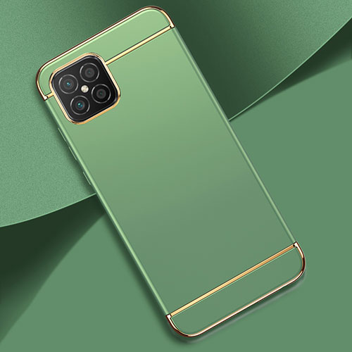 Luxury Metal Frame and Plastic Back Cover Case for Huawei Nova 8 SE 4G Matcha Green