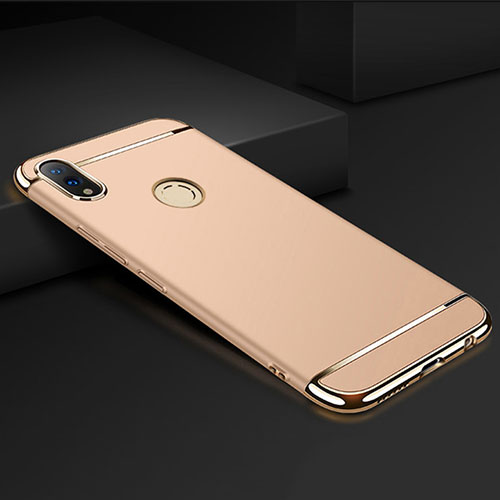 Luxury Metal Frame and Plastic Back Cover Case M01 for Huawei Honor 8X Gold