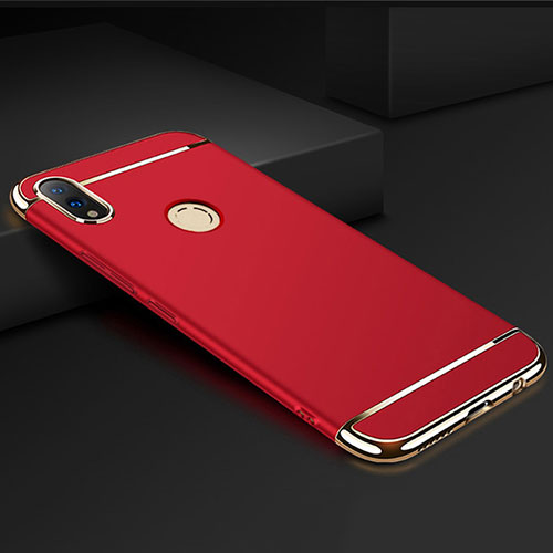 Luxury Metal Frame and Plastic Back Cover Case M01 for Huawei Honor 8X Red