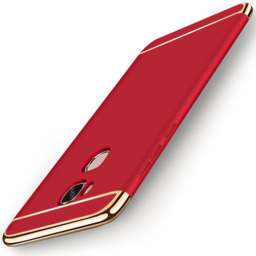 Luxury Metal Frame and Plastic Back Cover Case M01 for Huawei Honor Play 5X Red