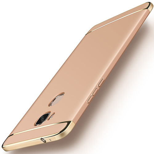 Luxury Metal Frame and Plastic Back Cover Case M01 for Huawei Honor X5 Gold