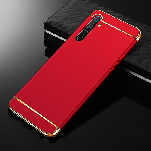 Luxury Metal Frame and Plastic Back Cover Case M01 for Oppo K5 Red