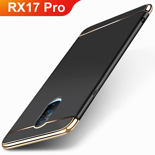 Luxury Metal Frame and Plastic Back Cover Case M01 for Oppo RX17 Pro Black