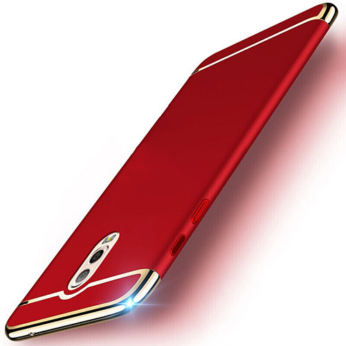 Luxury Metal Frame and Plastic Back Cover Case M01 for Samsung Galaxy C7 (2017) Red